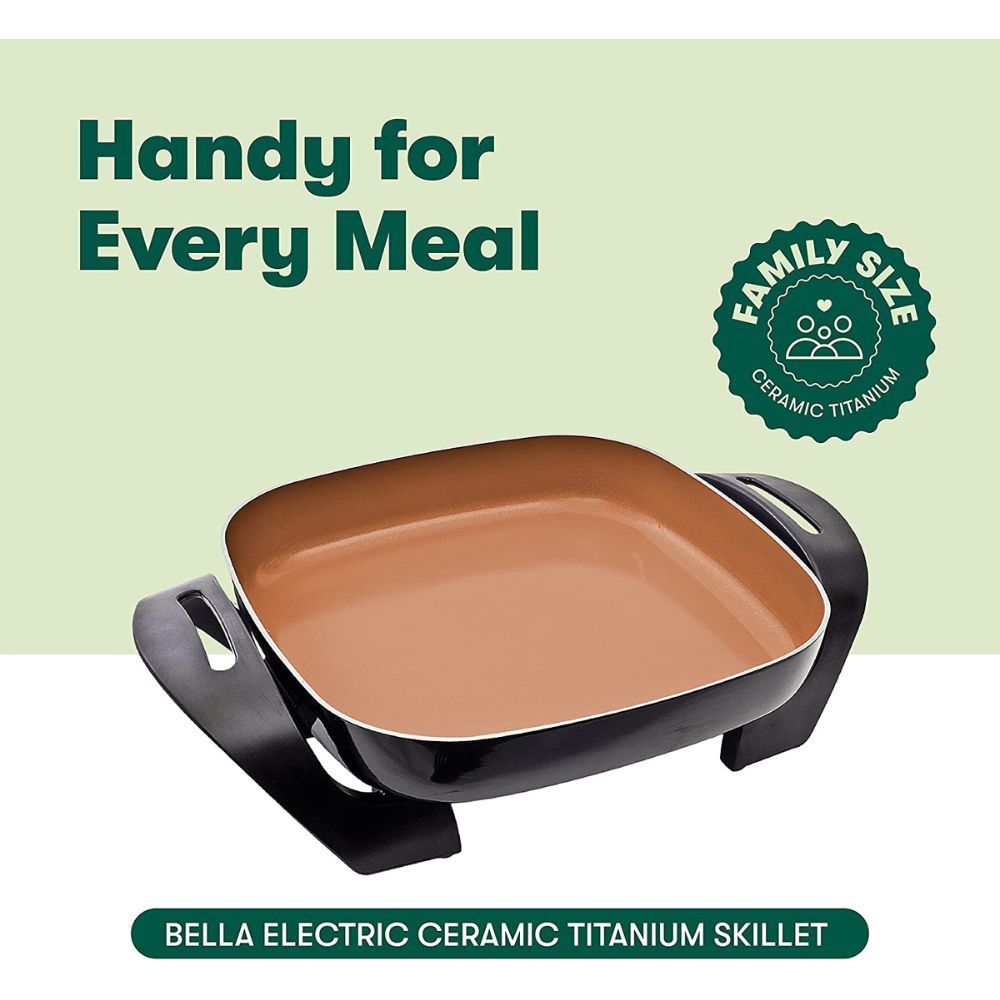 BELLA Electric Ceramic Titanium Skillet