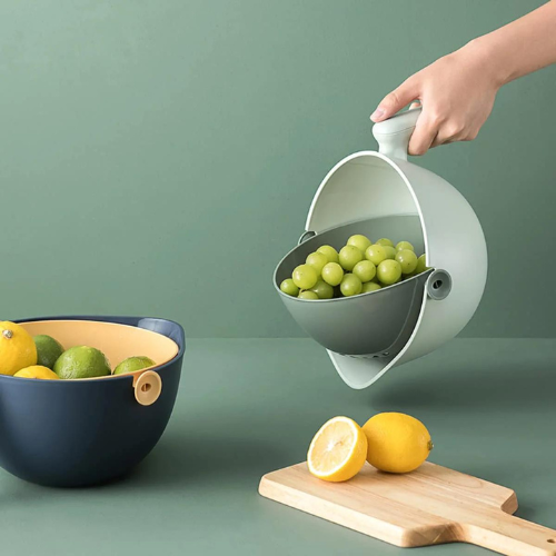 Hubee Double-Layer Rotatable Colander