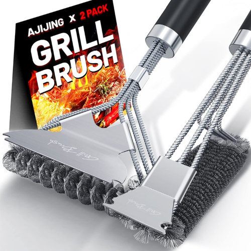 AJIJING Grill Brush and Scraper