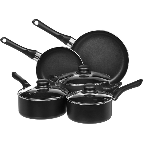 Amazon Basics pots and pans for electric stoves