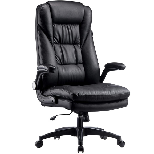 Hbada Black Leather Office Chair
