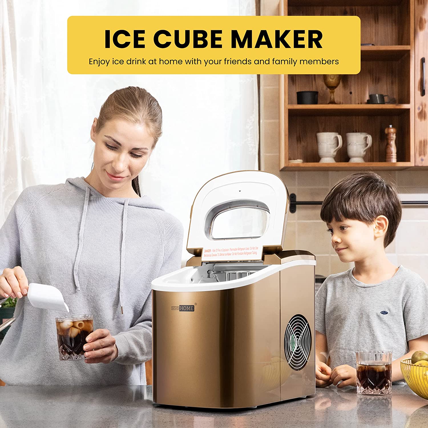 VivoHome Ice Maker Versatility 