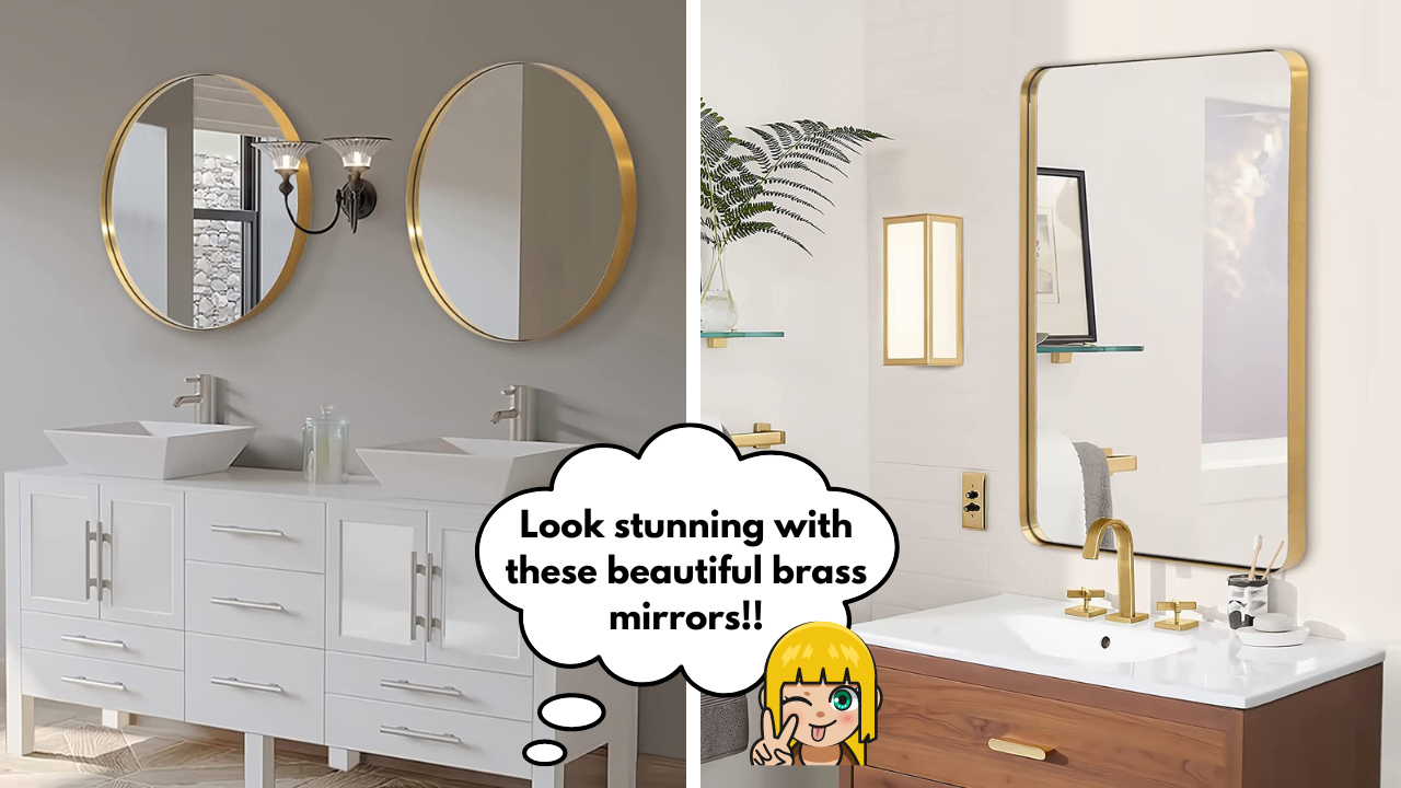 Add a Glamorous Touch with These Stunning Brass Wall Mirrors