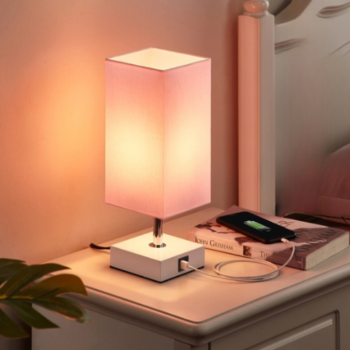 Ambimall pink table lamp