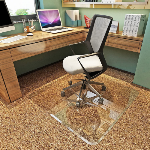 Clearly Innovative Glass chair mat for carpet