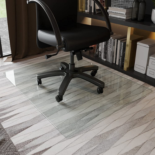GLSLAND Glass chair mat for carpet