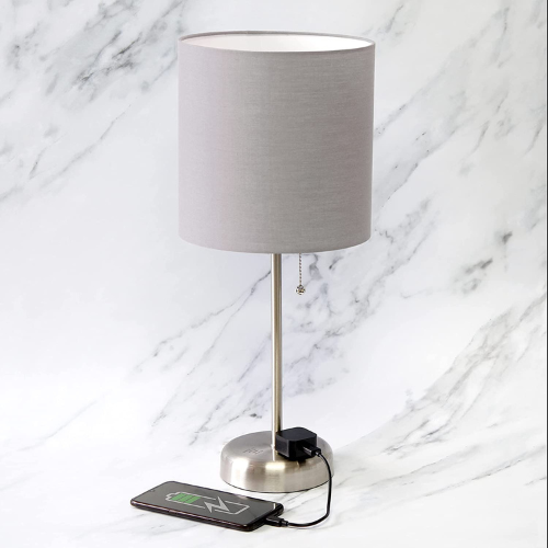Limelights gray table lamp