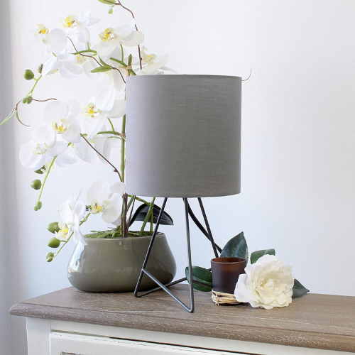 Simple Designs gray table lamp