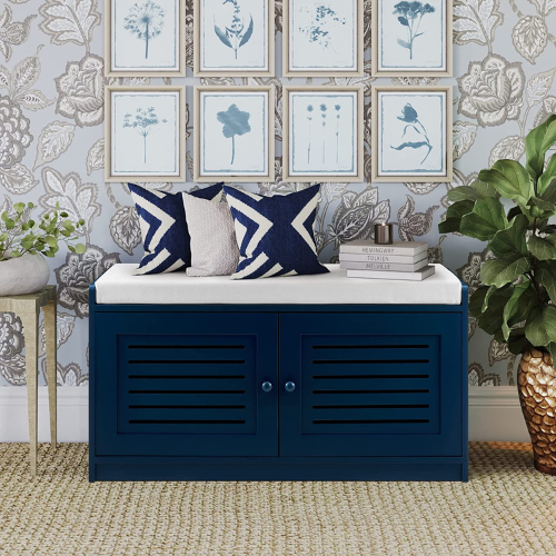 Sturdis Mudroom bench with shoe storage