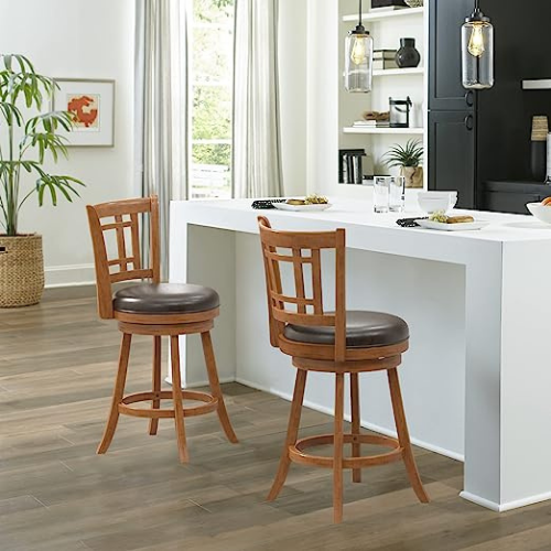 Hillsdale oak bar stool