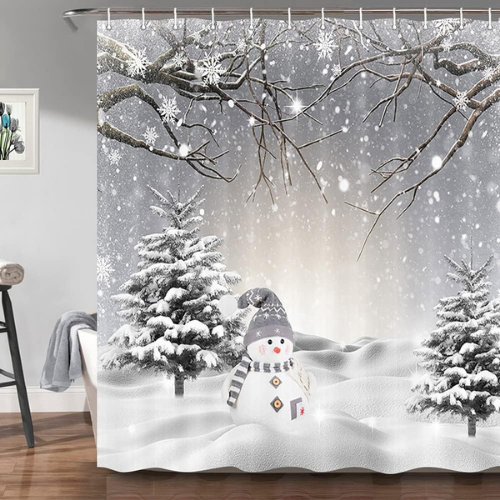 JAWO winter shower curtain