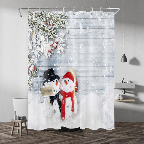 LB winter shower curtain