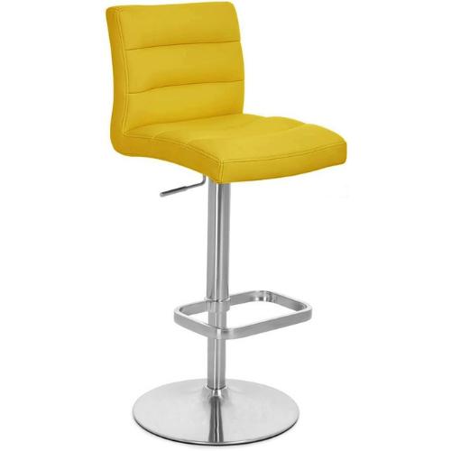 Zuri Furniture yellow bar stool