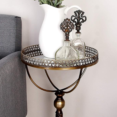 Deco 79 Metal Round Accent Table