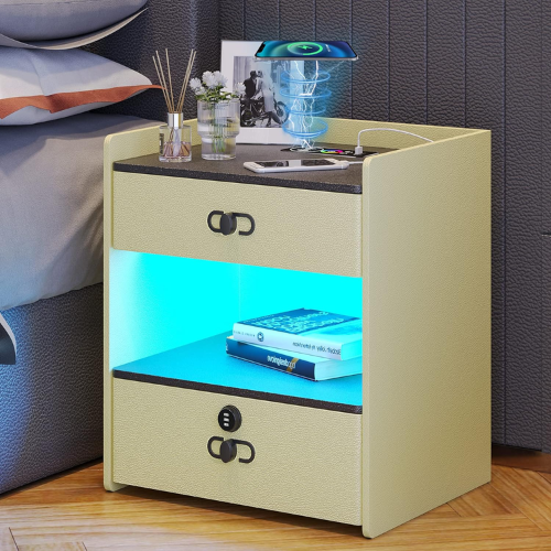 HNEBC RGB LED Nightstands with Auto Sensor