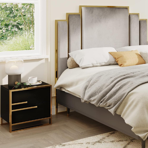 Bold and Beautiful: Explore the Top 5 Black and Gold Side Tables with Drawers!