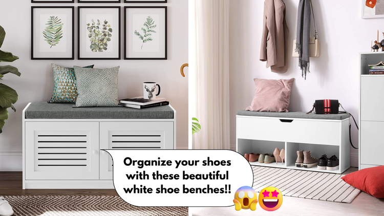 Craft Clutter-Free Entryways with These 5 Best White Shoe Bench