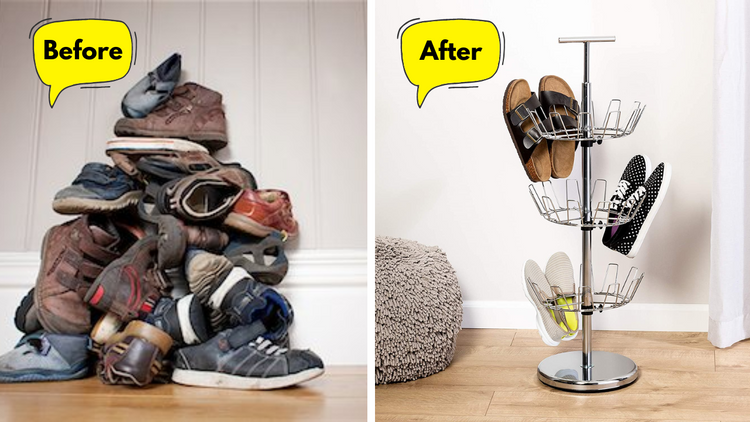 Keep Your Home Neat & Tidy with The 5 Best Rotating Shoe Racks