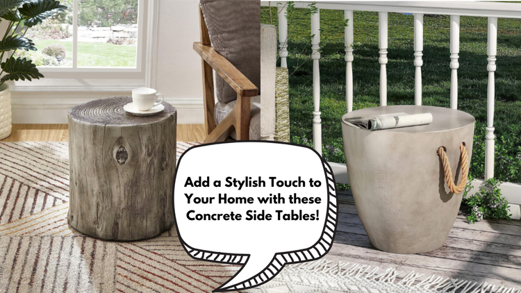 Create a Chic Look with These 5 Fabulous Concrete Side Tables