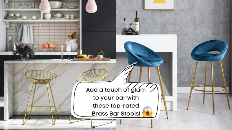 Liven Up Your Home Decor with These Timelessly Elegant Brass Bar Stools
