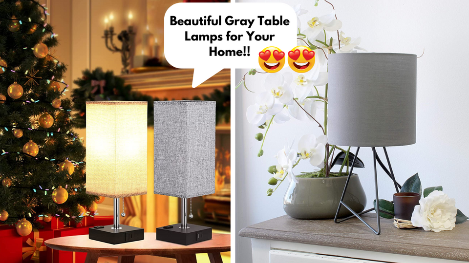 gray table lamps