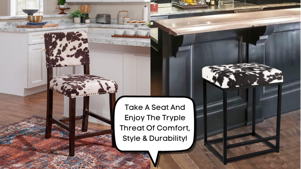 Bring on the Drama: Introducing The 5 Best Cowhide Bar Stools