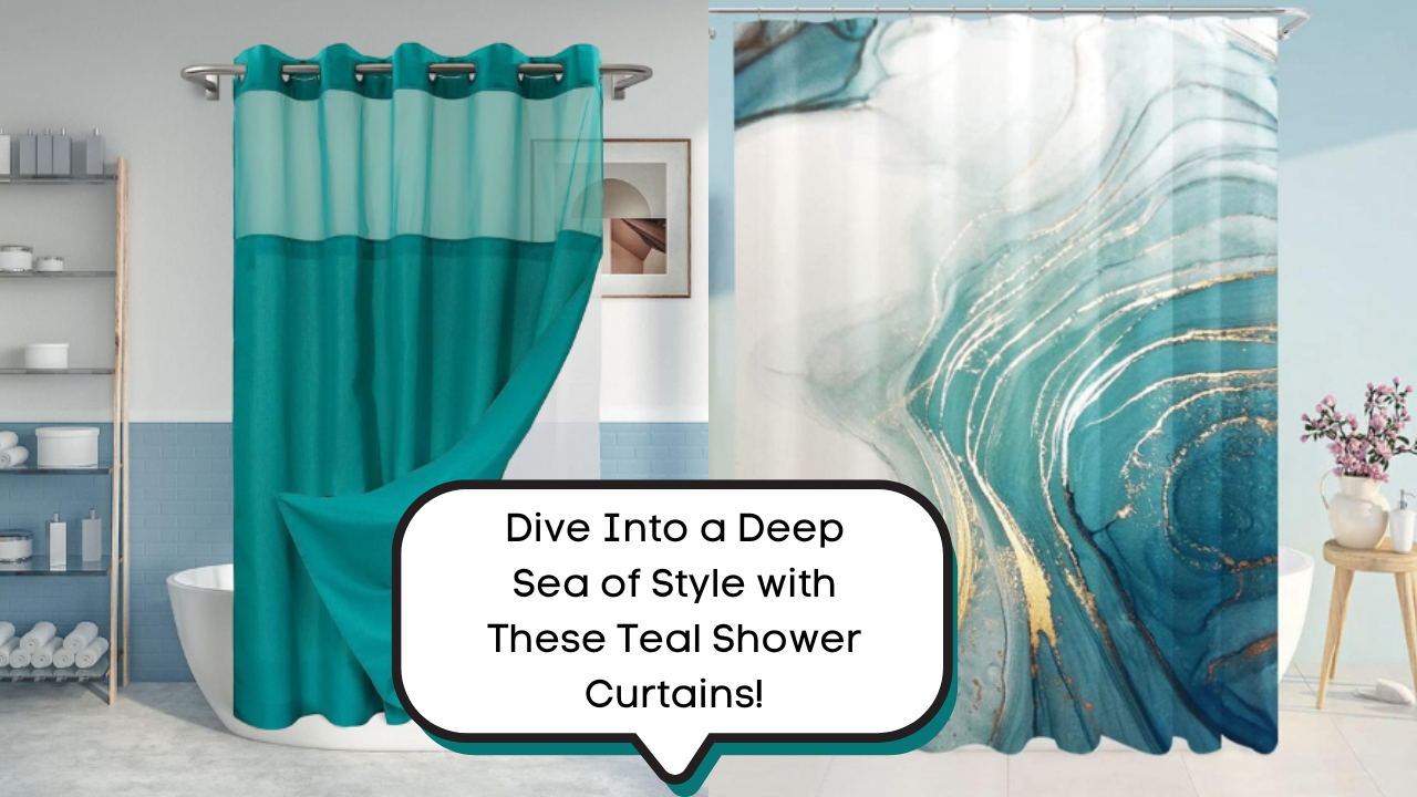 Best Teal Shower Curtains