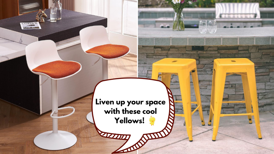 It's All About Yellows: The Top 5 Must-Have Yellow Bar stools