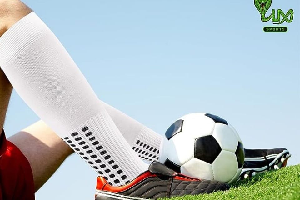 Unleash Your Best Game with Lux Anti-Slip Soccer Knee Socks!